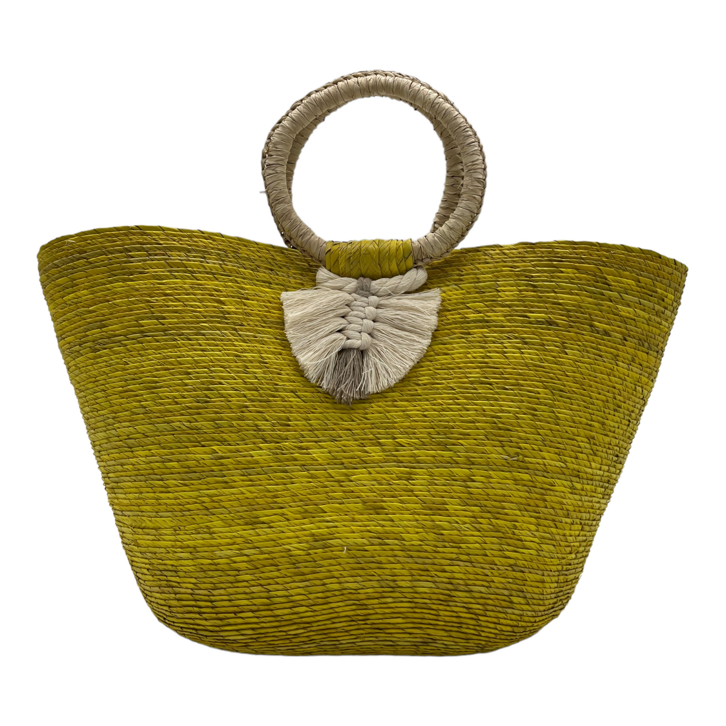 Woven Palm Beach Tote