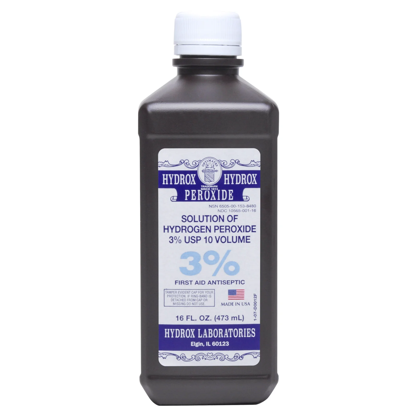 Hydrogen Peroxide Solution For Treatment of Minor Cuts and Abrasions 16 Oz