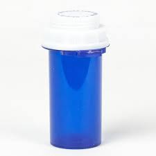 Blue Flip-Top Reversible Cap Vials – RV 240 (16 Dram Size)