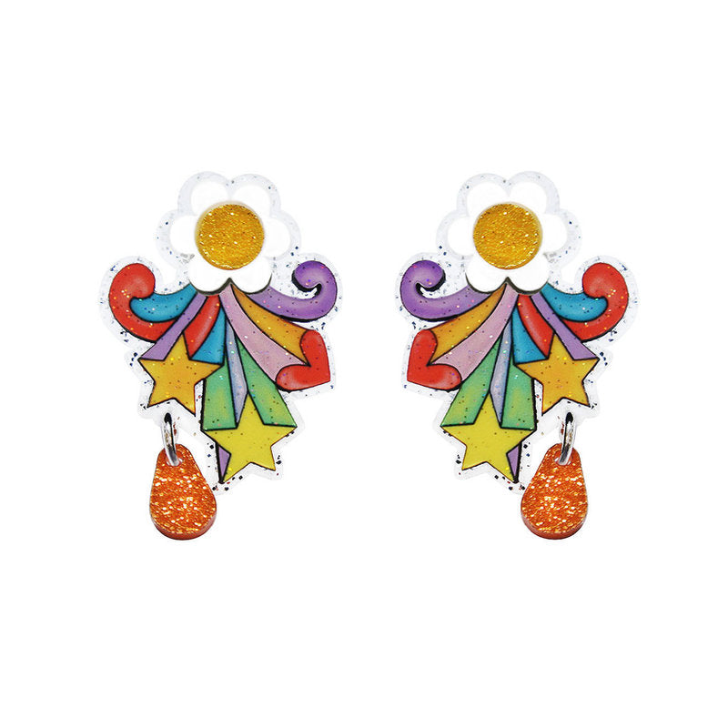 Flower Power Earrings by Laliblue