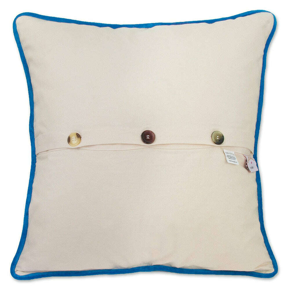 Jacksonville Hand-Embroidered Pillow