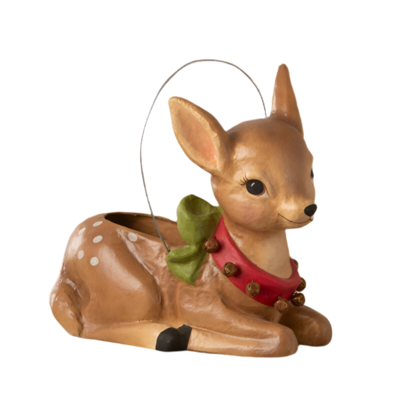 Jingle Bell Reindeer Bucket by Bethany Lowe Designs