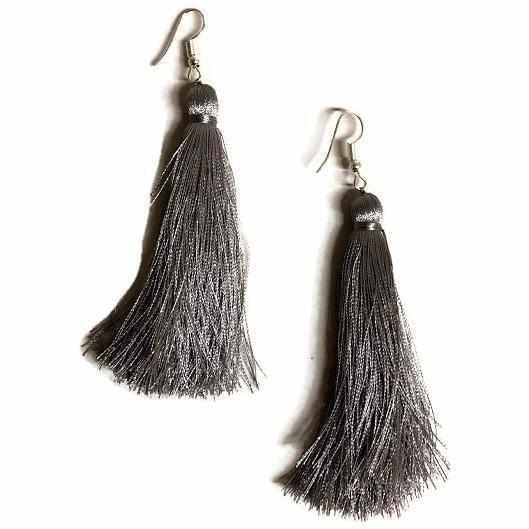 Juliana Silk Tassel Earrings - Mexico