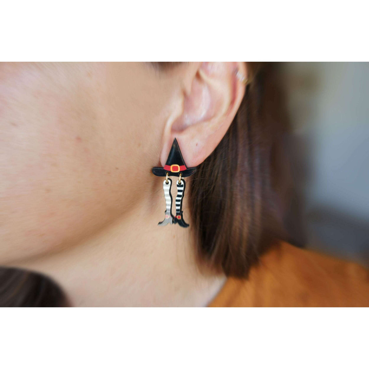 Hidden Witch Halloween Earrings by Laliblue | PRE-ORDER SHIPS IN 2-3 WEEKS