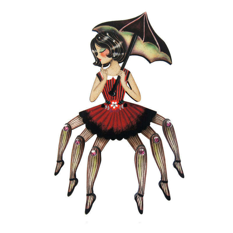 Spider Woman Halloween Brooch by Laliblue | PRE-ORDER SHIPS IN 2-3 WEEKS