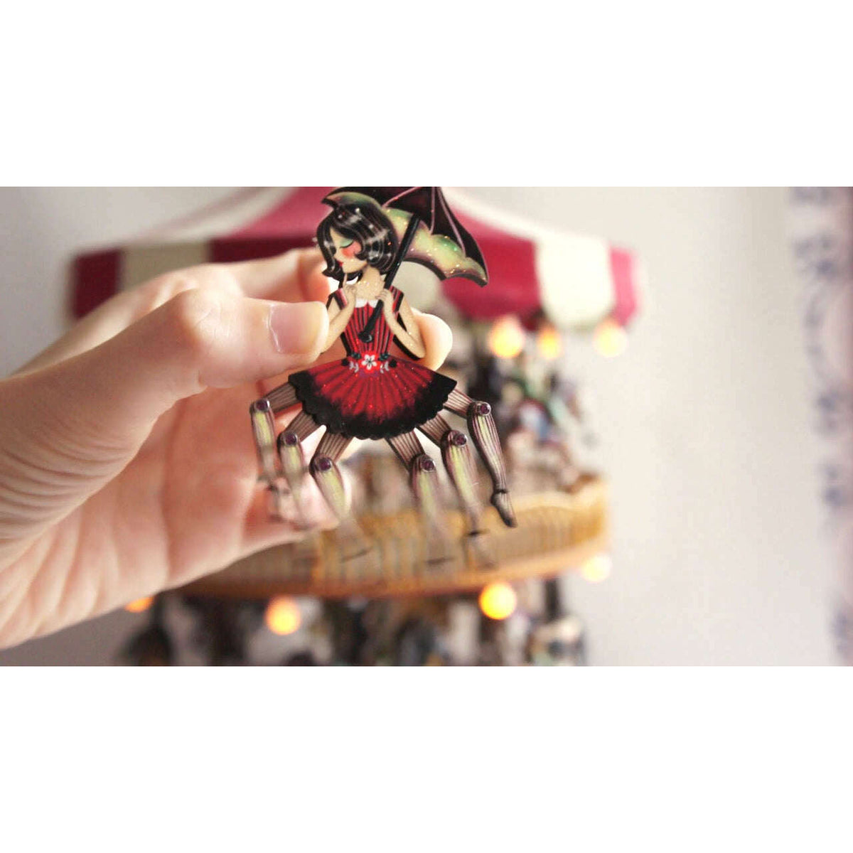 Spider Woman Halloween Brooch by Laliblue | PRE-ORDER SHIPS IN 2-3 WEEKS