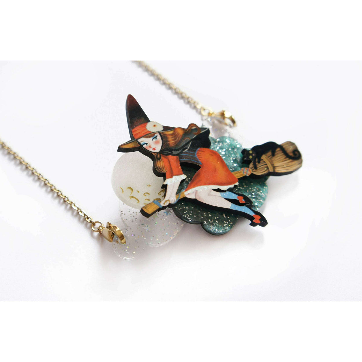 Witch Convertible Necklace-Brooch by Laliblue | PRE-ORDER SHIPS IN 2-3 WEEKS