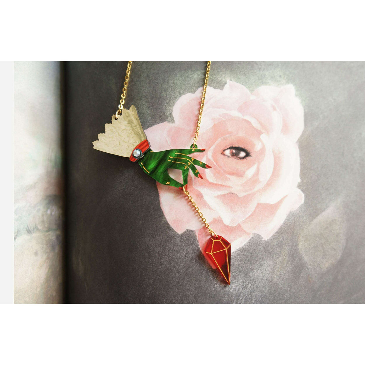 Witch Pendulum Halloween Necklace by Laliblue | PRE-ORDER SHIPS IN 2-3 WEEKS