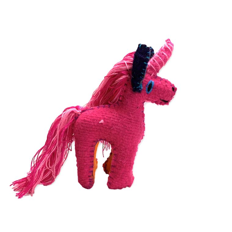 Lily the Unicorn: Repurposed Wool Boho Decor - Mexico