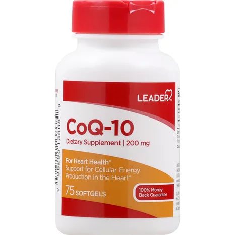 LEADER# CO-ENZYME Q10 200MG SOFTGELS 75 CT