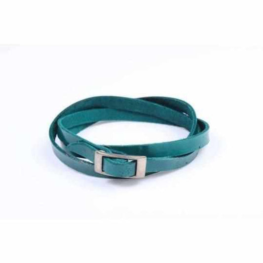 Leather Wrap with Silver Buckle - Thailand