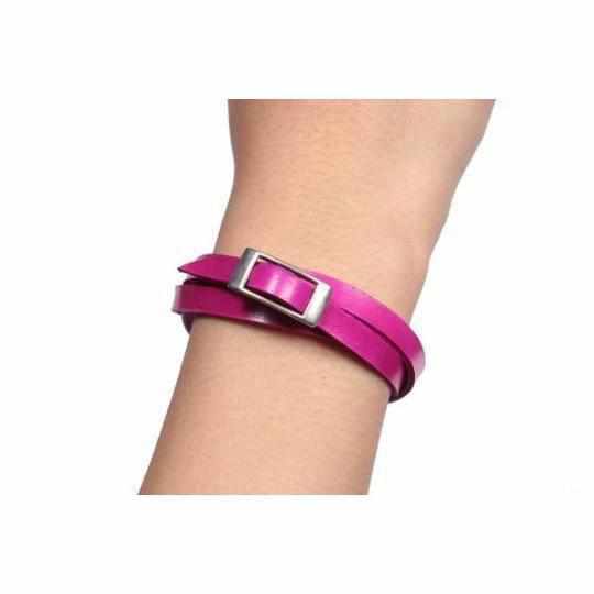 Leather Wrap with Silver Buckle - Thailand