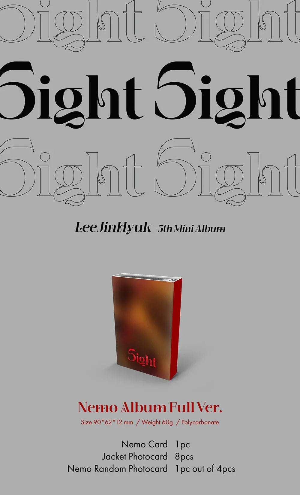 Lee Jin Hyuk 5th Mini Album - 5Ight