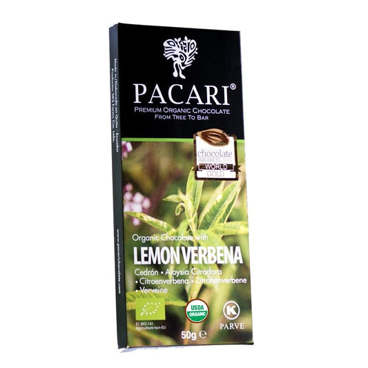 Lemon Verbena Organic Chocolate Bar