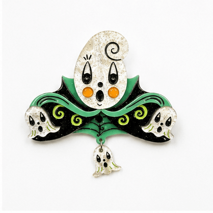 Garden Gus Ghostie Bells Brooch by Johanna Parker x Lipstick & Chrome