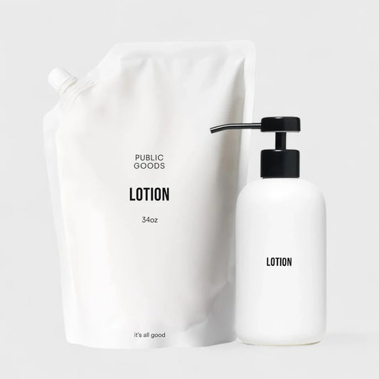 Stoneware Lotion Dispenser + Lotion Refill - Osadia Concept Store