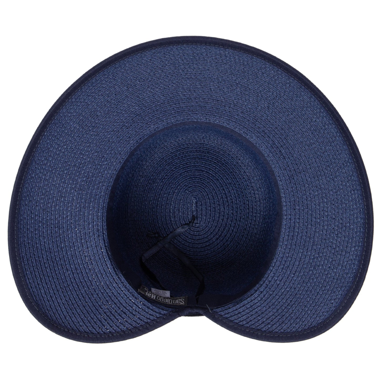 Women's Ultrabraid Round Crown Face Saver Sun Hat with Grosgrain Ribbon and Velcro Back Closure