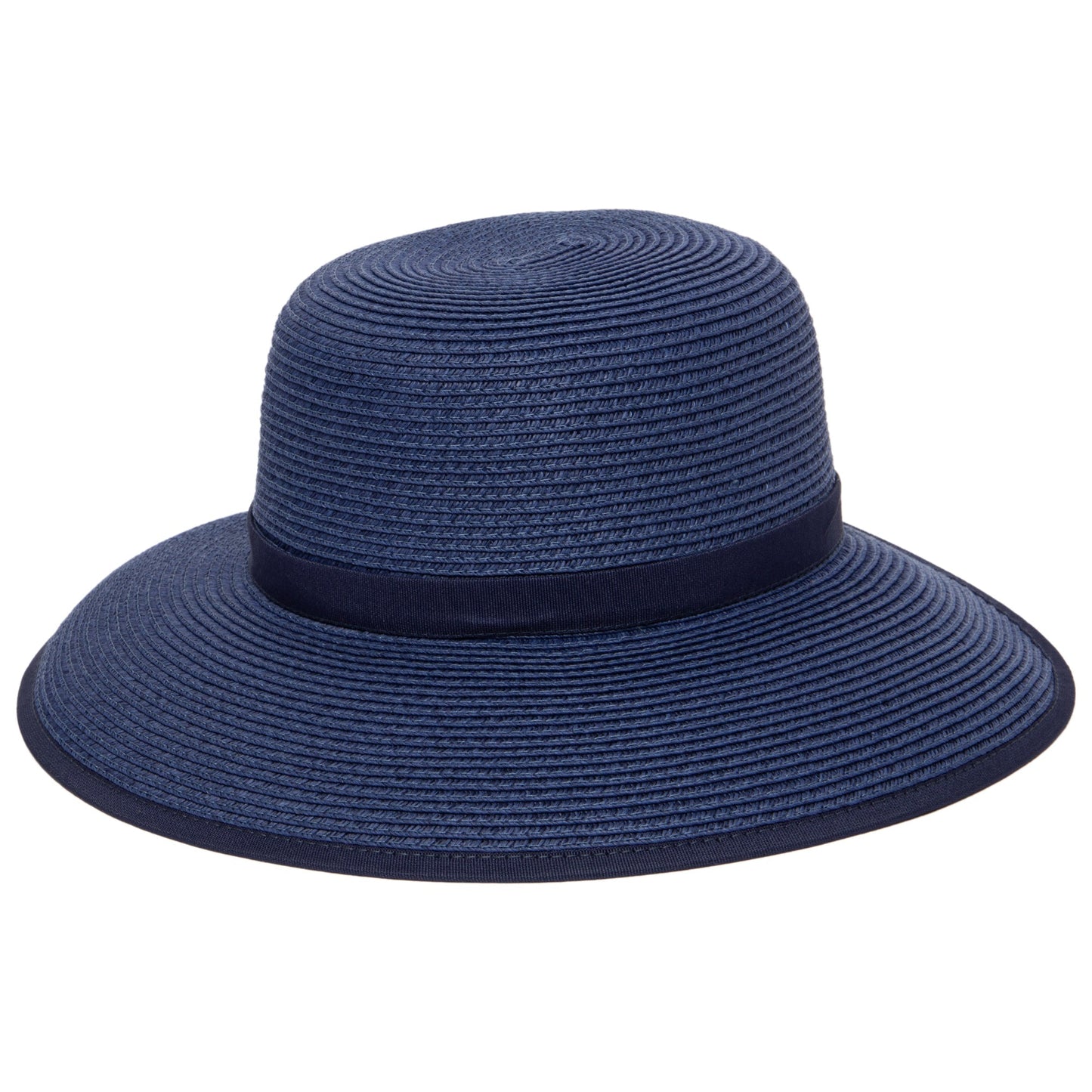 Women's Ultrabraid Round Crown Face Saver Sun Hat with Grosgrain Ribbon and Velcro Back Closure
