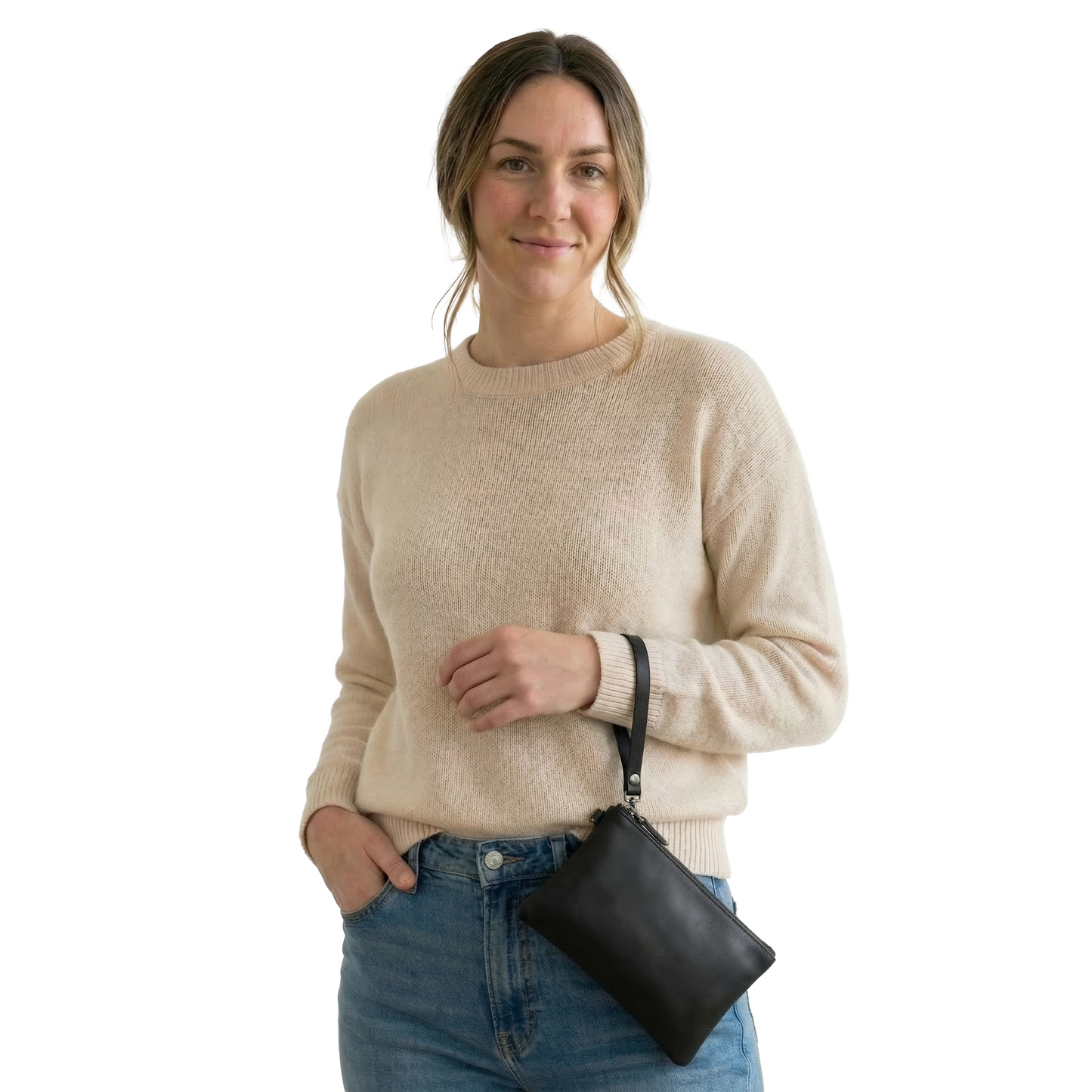 Leather Clutch Brown