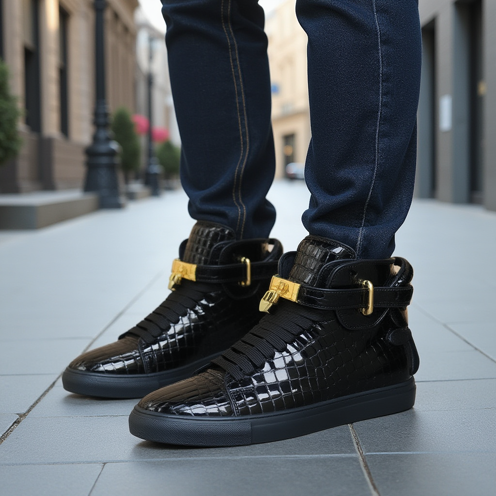 Sovereign High-Top Luxe Sneakers