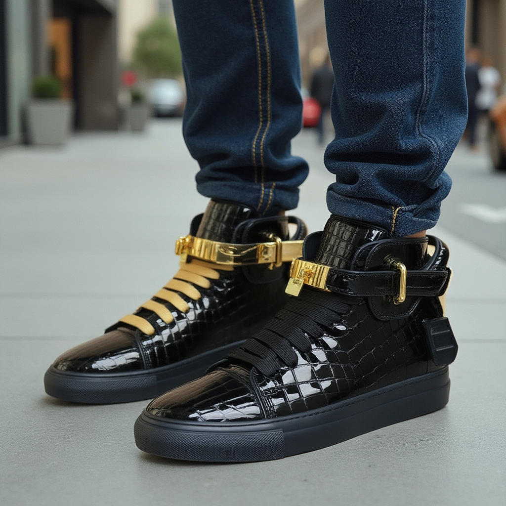Sovereign High-Top Luxe Sneakers