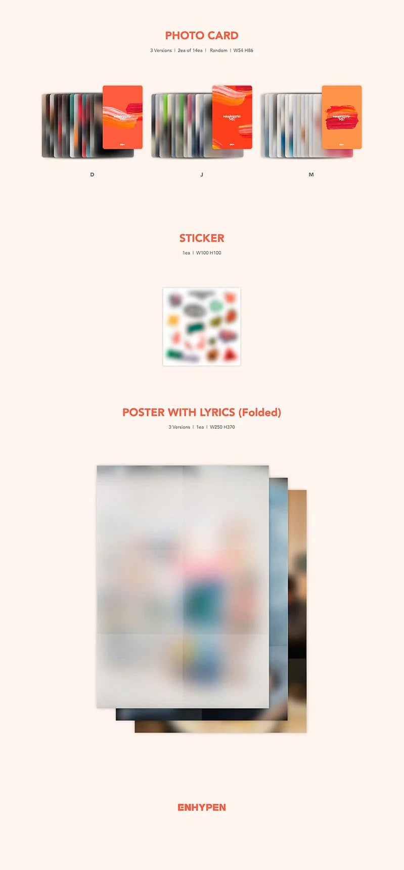 ENHYPEN Album - Manifesto : Day 1