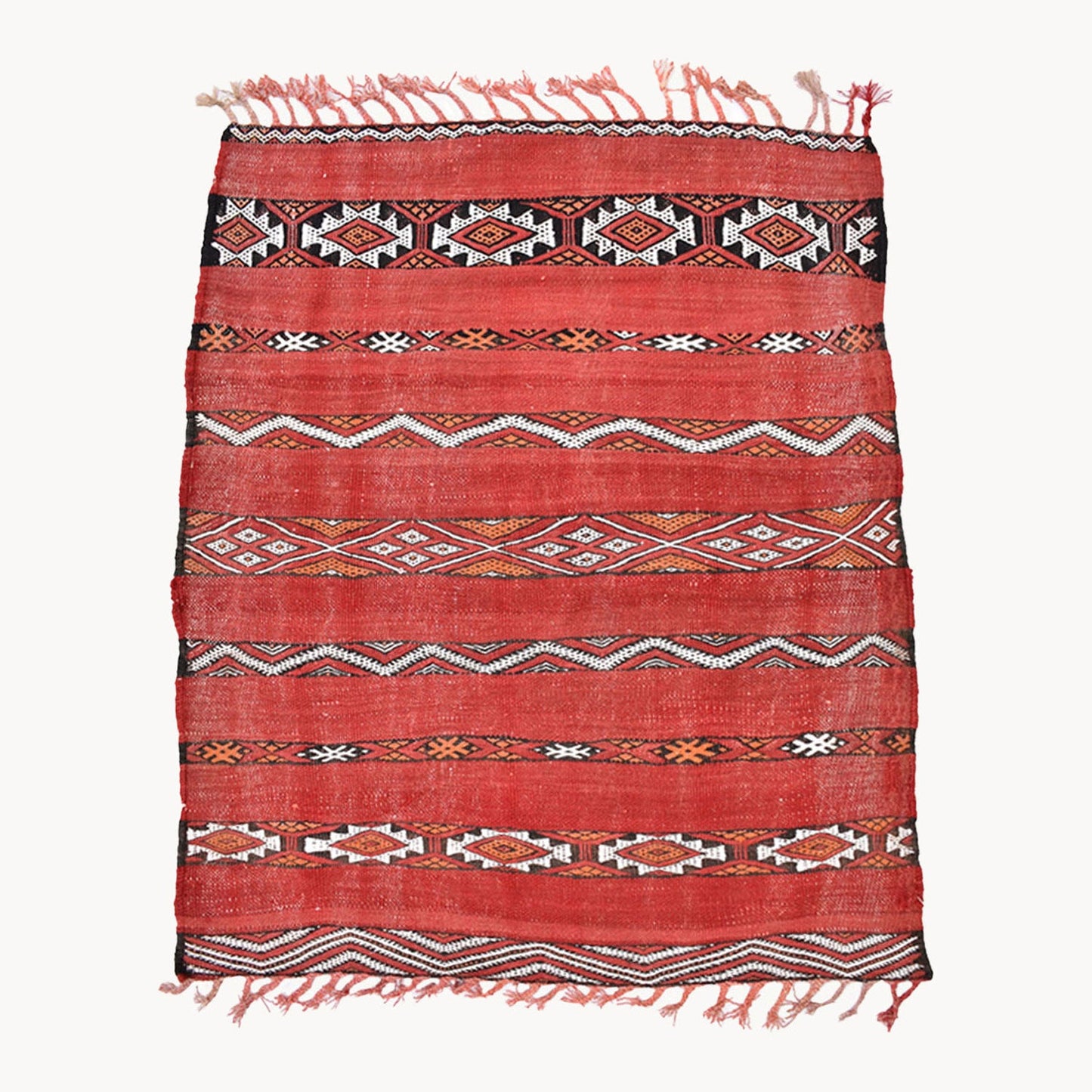 Moha Vintage Moroccan Kilim Rug  | 3’3” x 4’2”