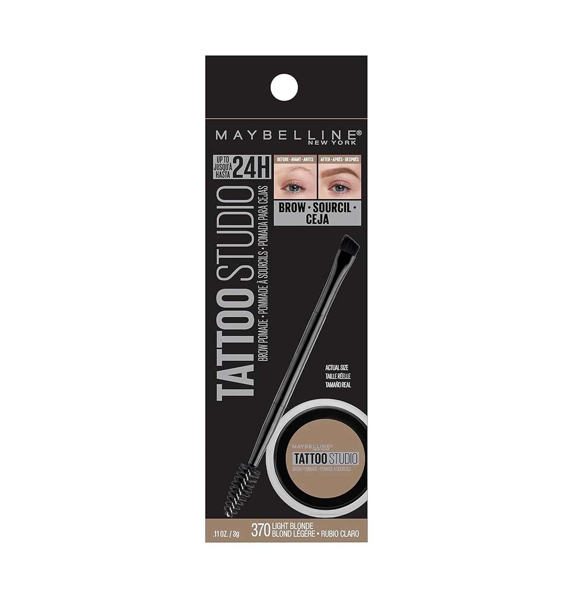 Maybelline Tattoo Studio Brow Pomade 372 Blonde .106oz - New - Osadia Concept Store