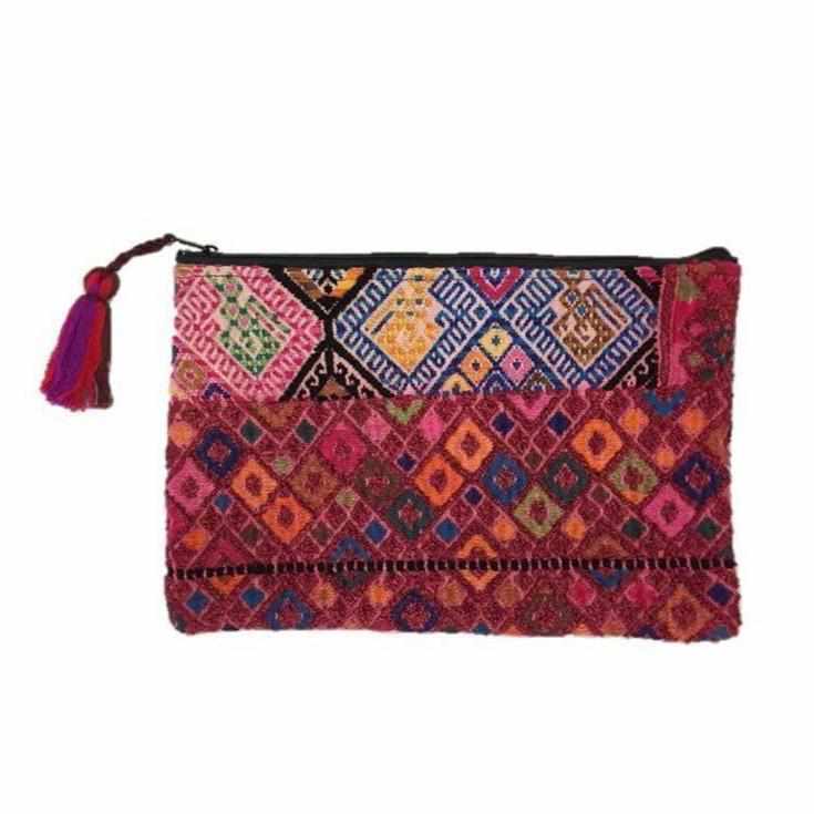 Maya Up-cycled Huipil Cosmetic One-of-a-Kind Bag - Guatemala - Osadia Concept Store