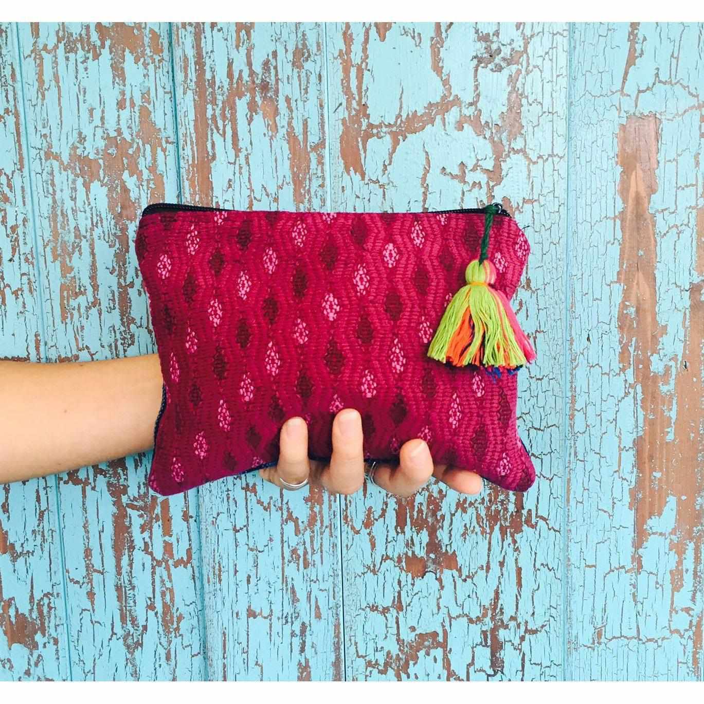 Maya Up-cycled Huipil Cosmetic One-of-a-Kind Bag - Guatemala - Osadia Concept Store