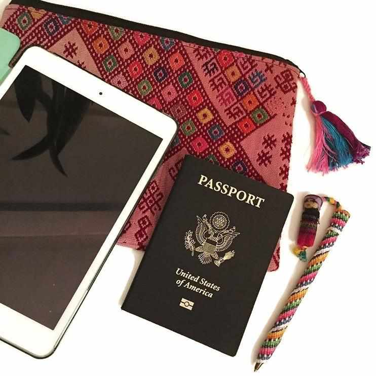 Maya Up-cycled Huipil Cosmetic One-of-a-Kind Bag - Guatemala - Osadia Concept Store