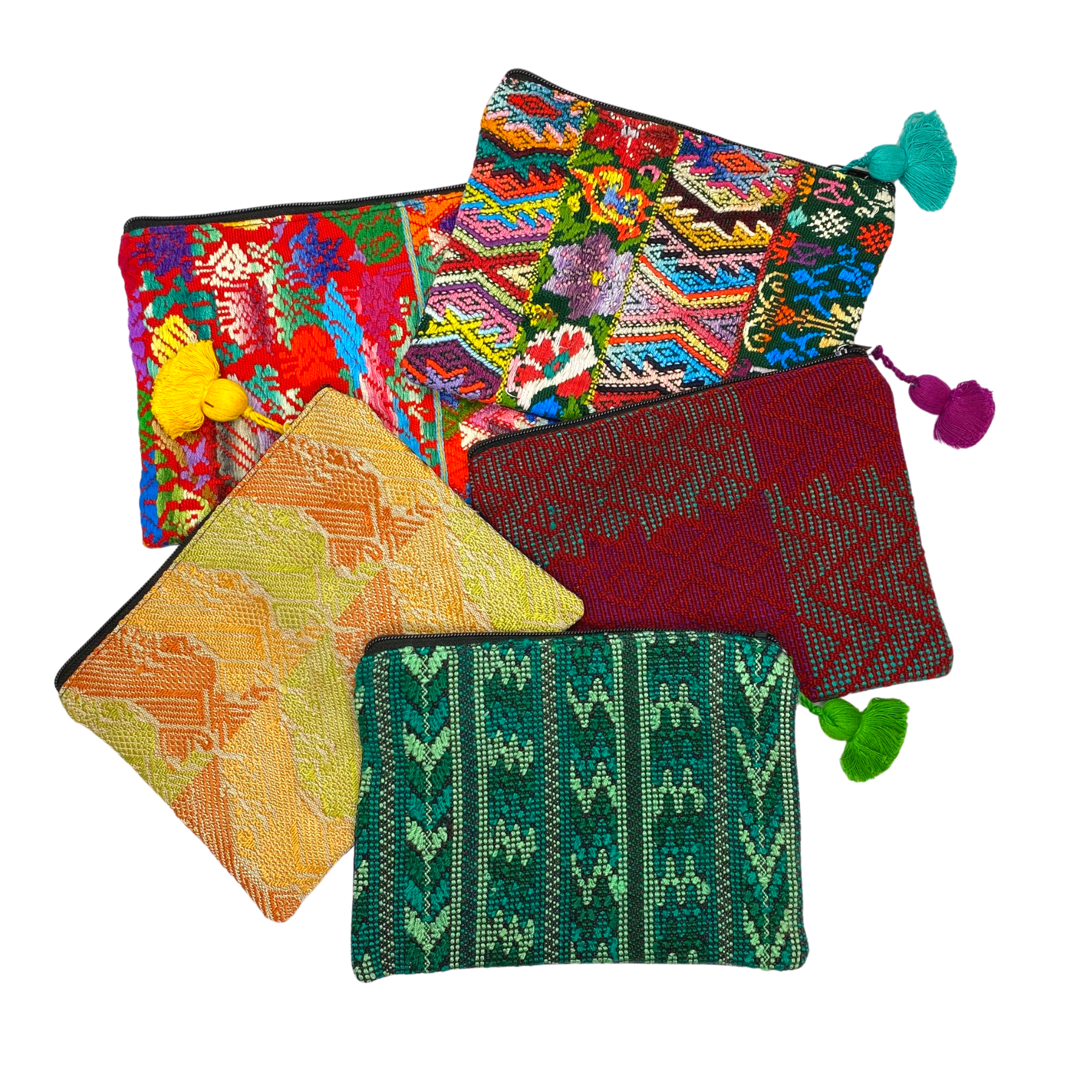 Maya Up-cycled Huipil Cosmetic One-of-a-Kind Bag - Guatemala - Osadia Concept Store
