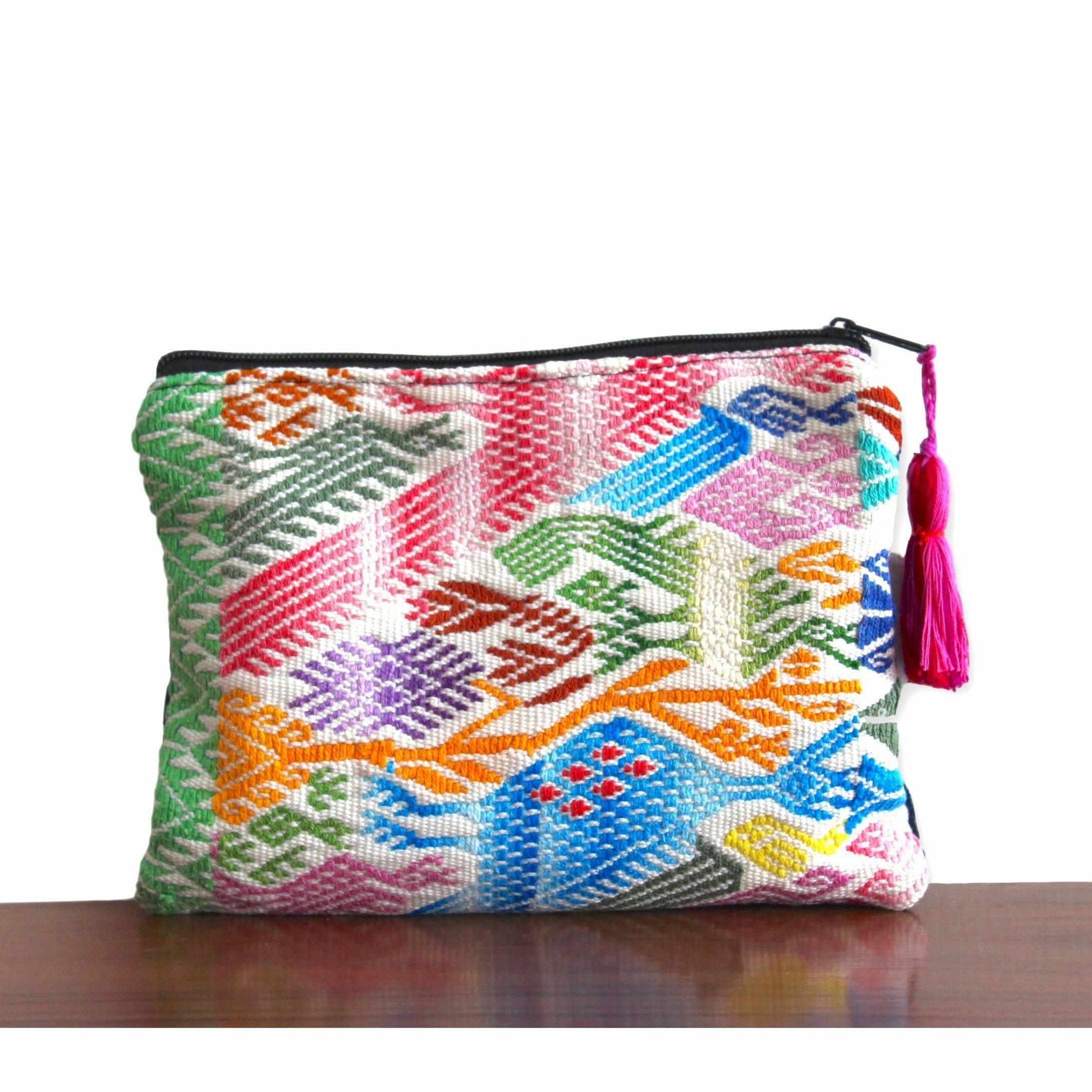 Maya Up-cycled Huipil Cosmetic One-of-a-Kind Bag - Guatemala - Osadia Concept Store