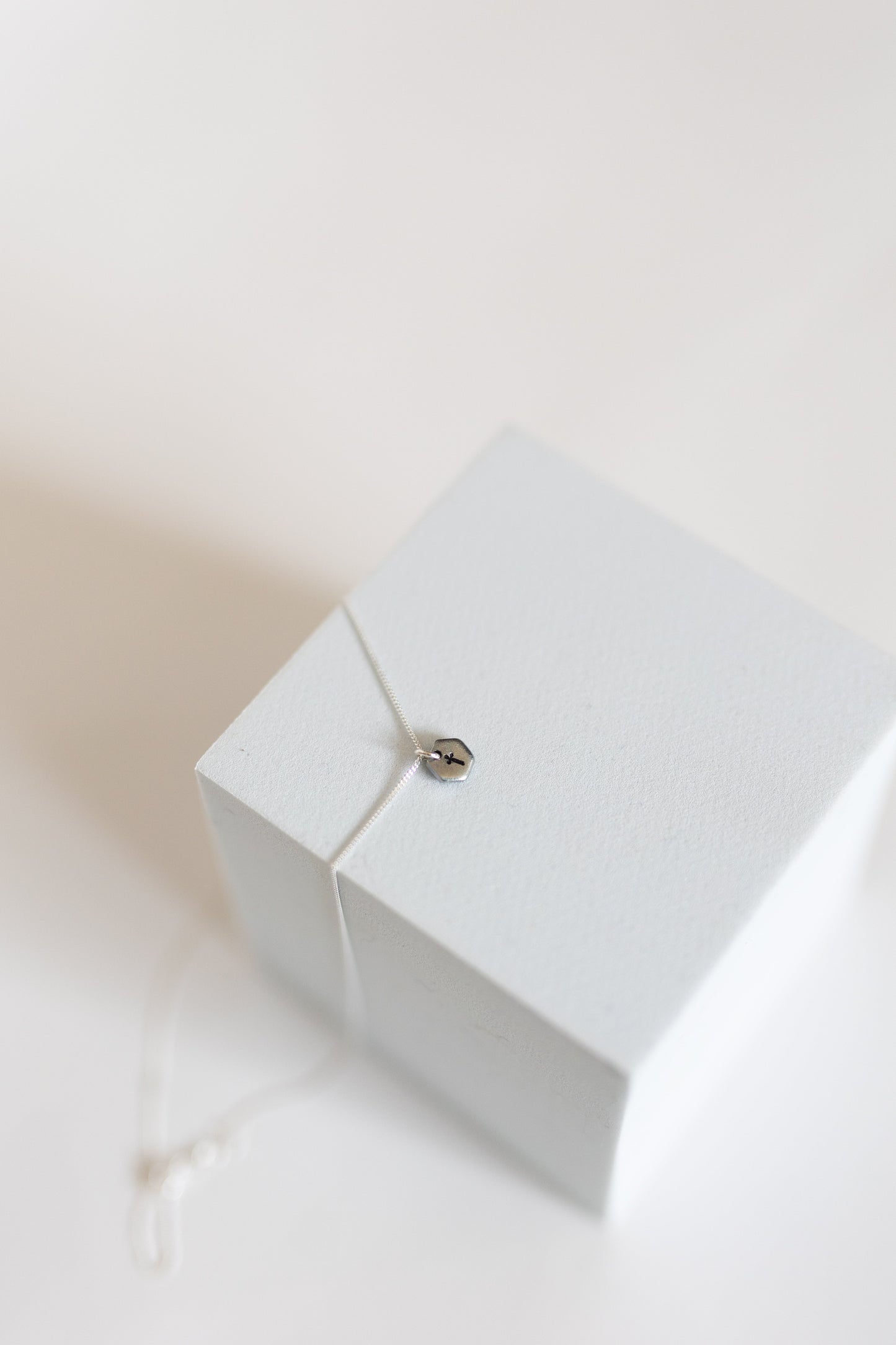 Known Cross Necklace | Salvaged Steel Auto Part | Sterling Silver Chain