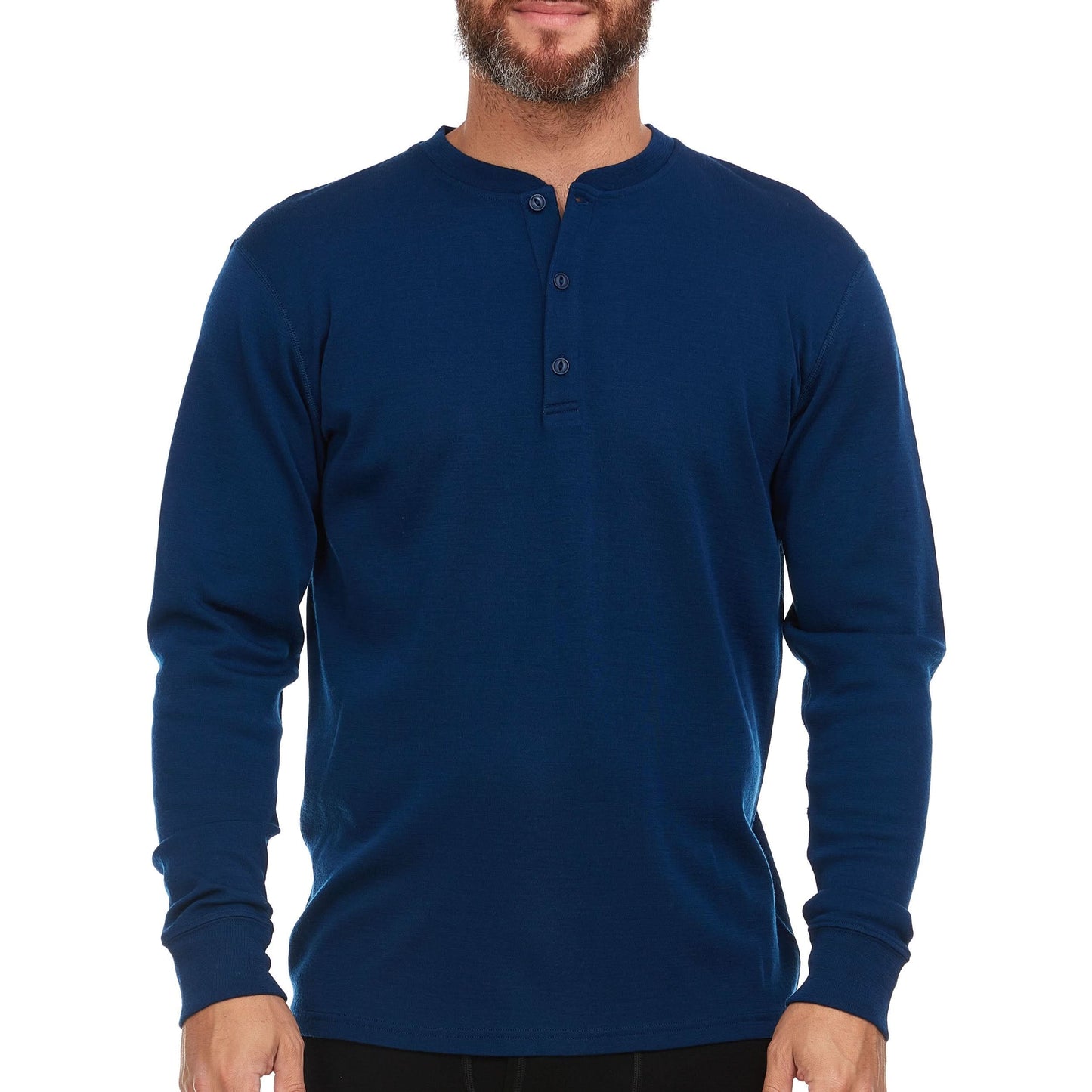 Men's Midweight Merino Wool Henley | 100% Merino Wool - Osadia Concept Store