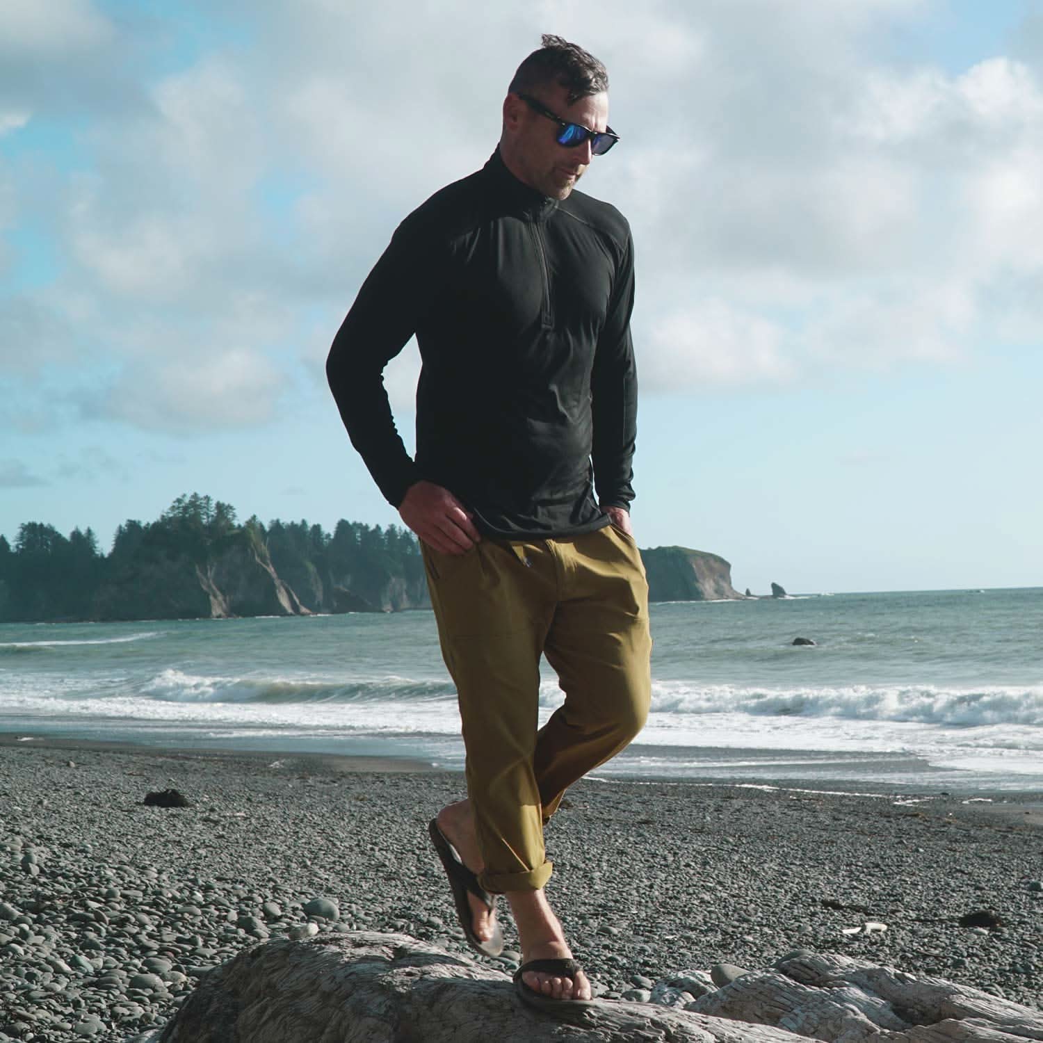 Microweight Men's Wool 1/4 Zip Woolverino - Osadia Concept Store