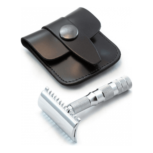 Merkur 985CL Open Chrome Travel Double Edge Safety Razor