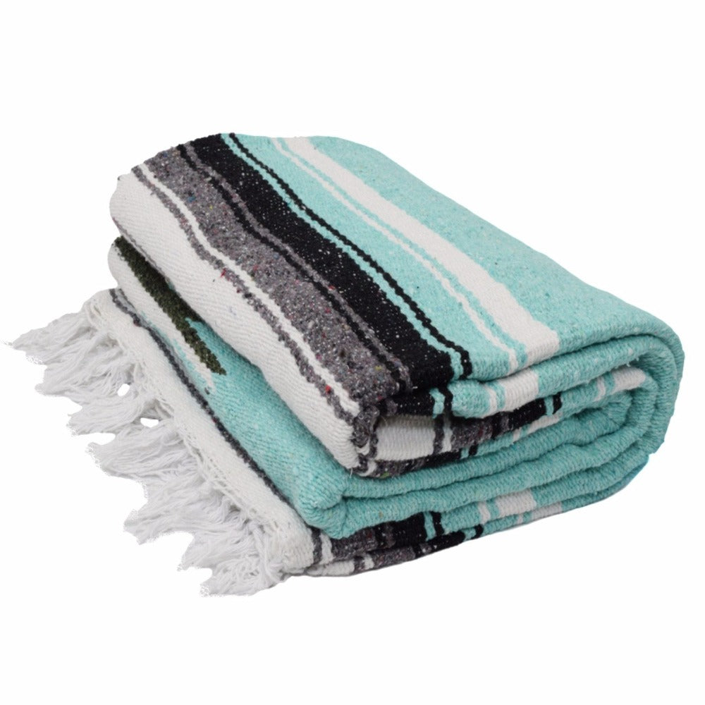 Mint Diamond Yoga Blanket
