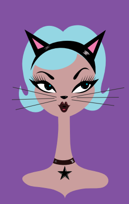 Cat's Meow Spooky Doll Brooch by Miss Fluff x Lipstick & Chrome