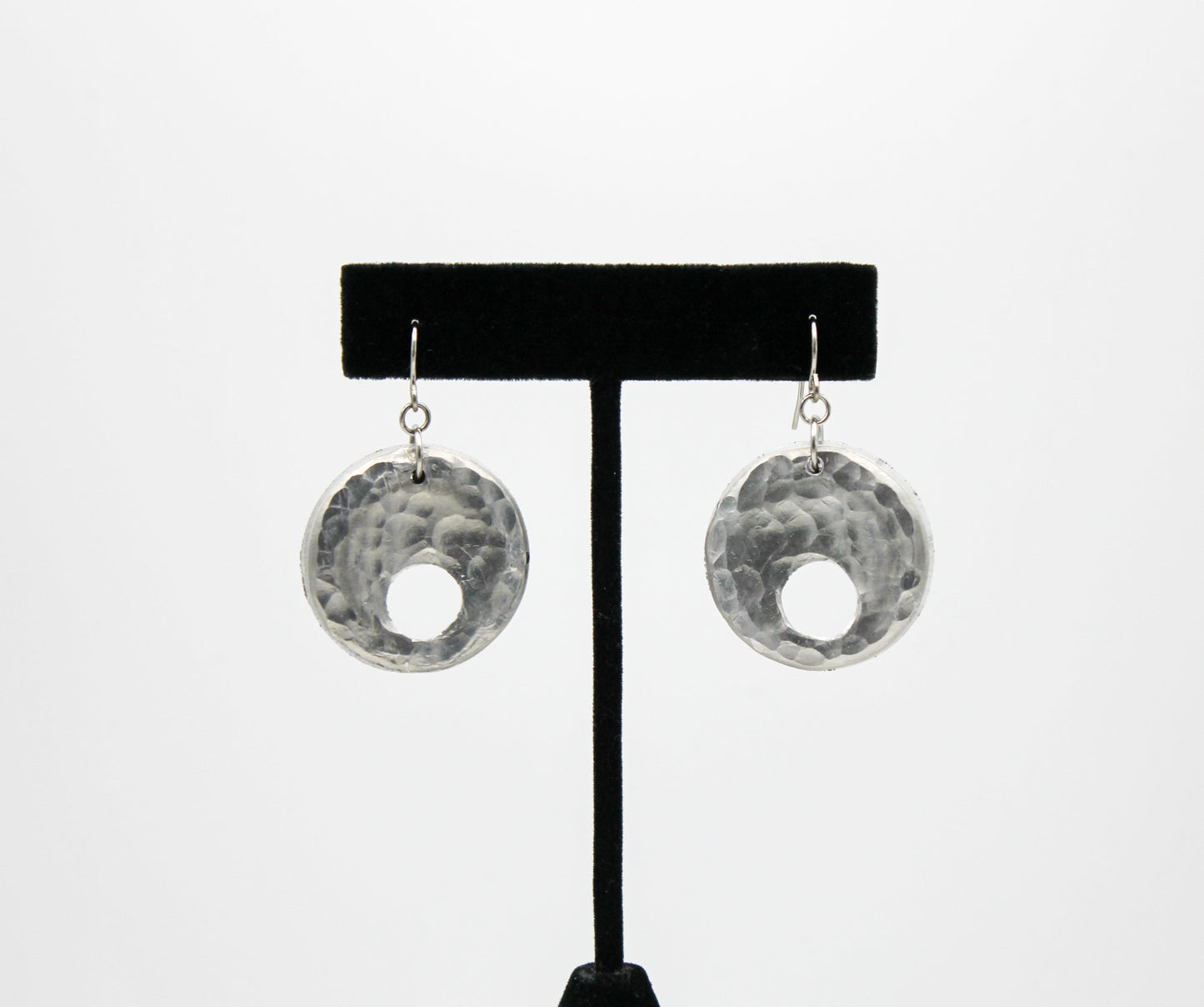 Reclaimed Earrings | Repurposed Aluminum Automotive Parts | Stainless Steel Ear Wire