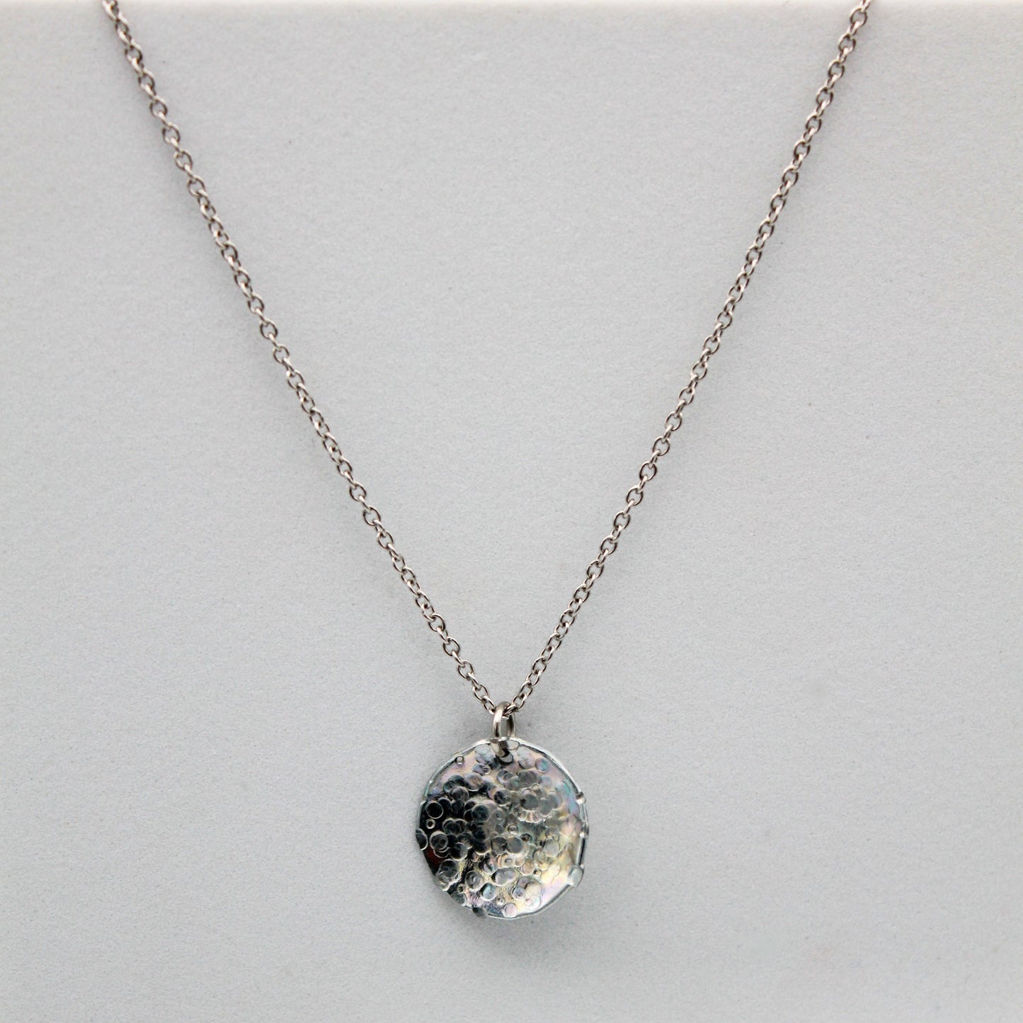 Awaken Necklace | Salvaged Steel Auto Part | Adjustable Stainless Steel Chain