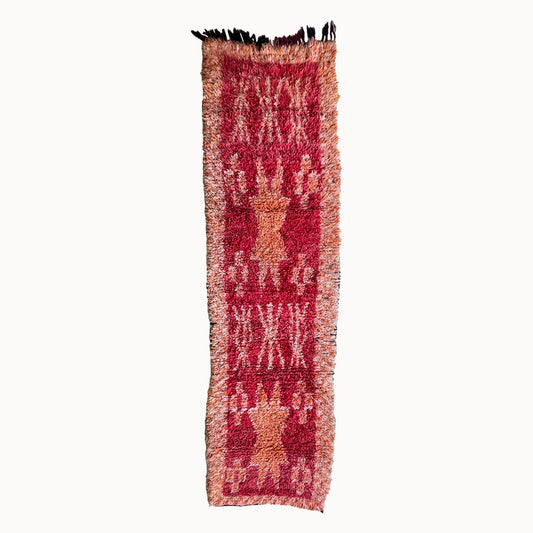 Poppy Vintage Moroccan Runner Rug | 3' x 9'10"
