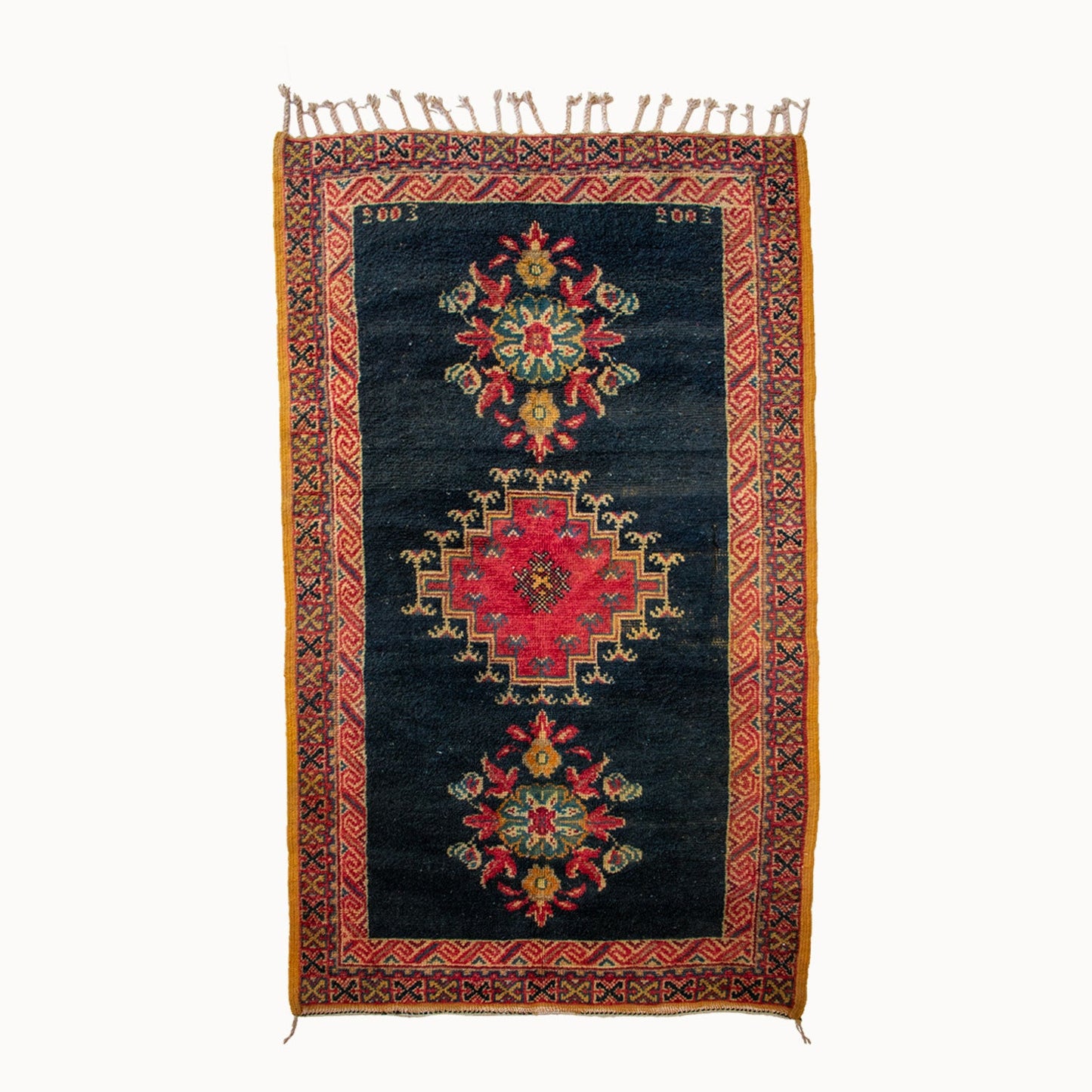 Danni Vintage Moroccan Medallion Taznakht Rug | 3'9" x 6'8"