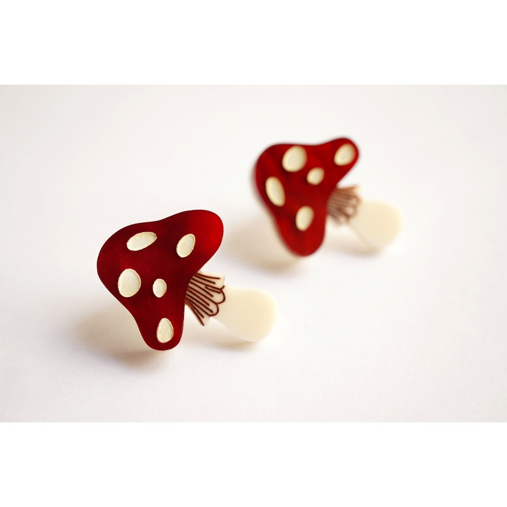 Mushroom Earrings by Laliblue