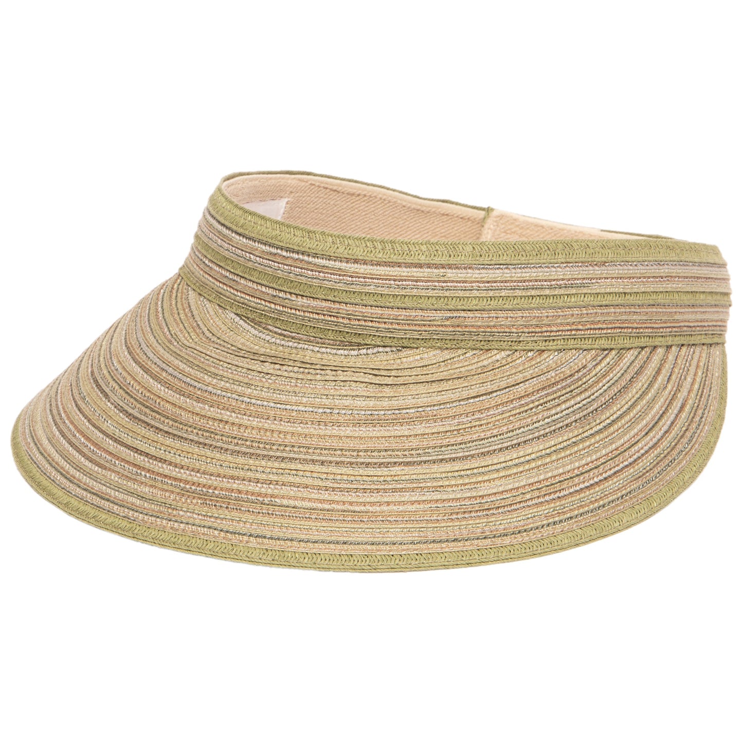 Women's Mixed Braid Visor with Velcro Strap