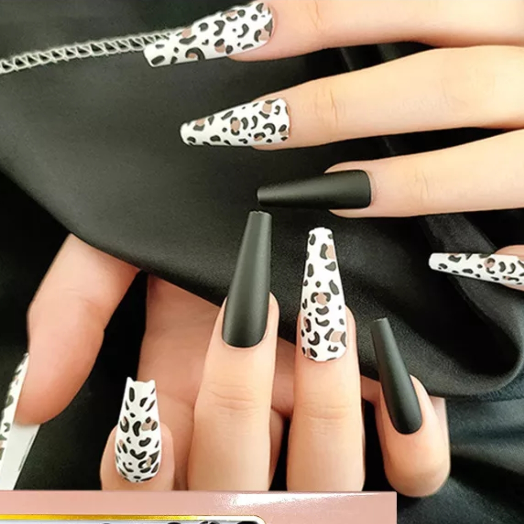 Extra Long Coffin Press on Nails