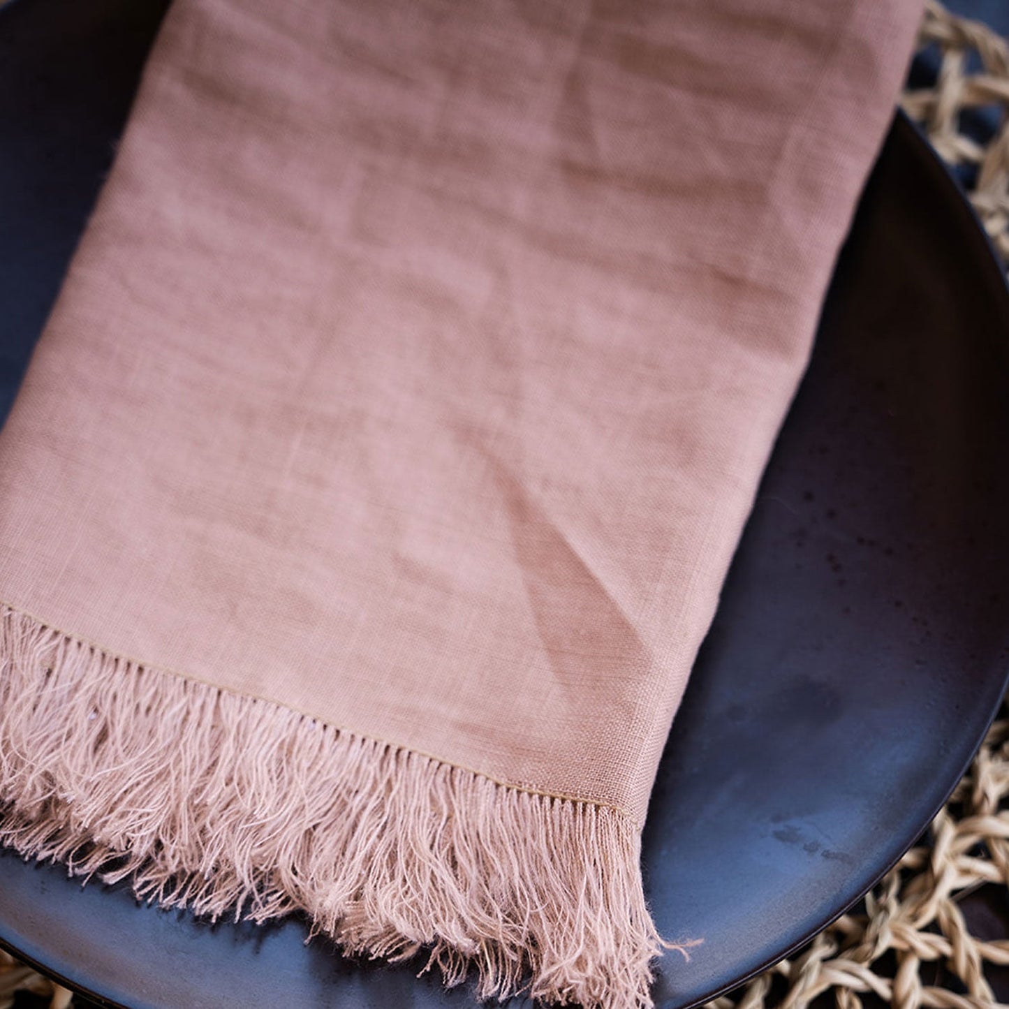 Fringe Linen Napkins (set of 2)