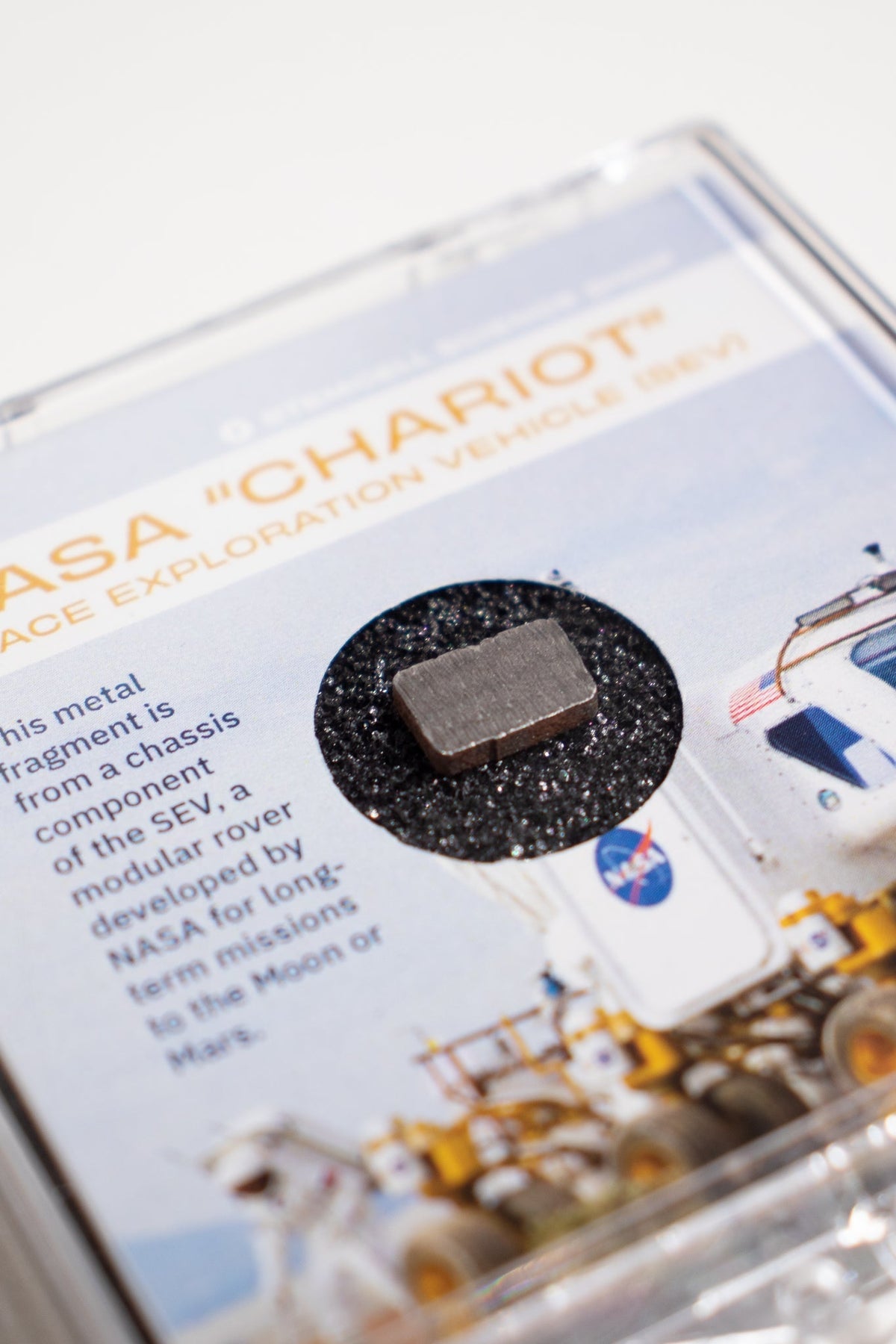 NASA Chariot Rover Prototype Fragment | Verified Authentic Space Artifact