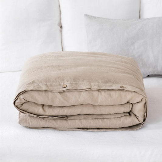 Pure European Flax Linen Duvet Cover - Various Colors