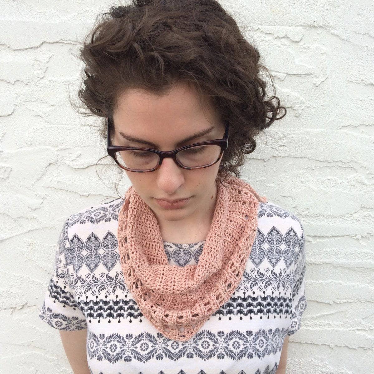 Naturally Dyed Lemongrass Scarf Crochet Pattern